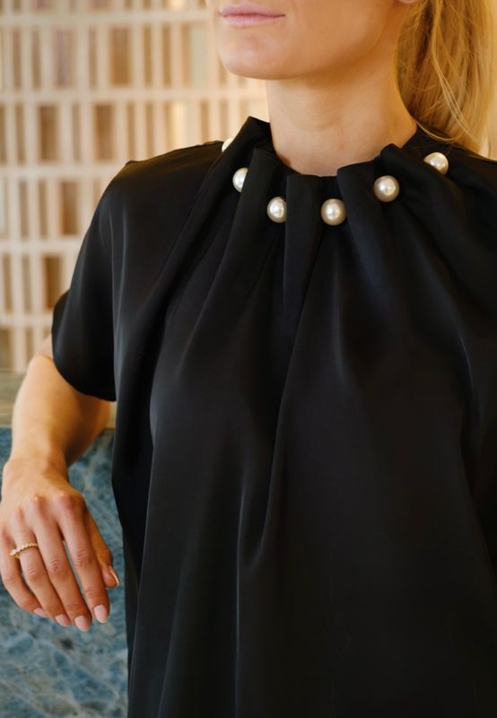 Pearl blouse Black 
