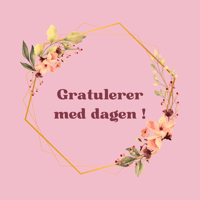 Hovedbilde Gratulerer med dagen kort med hull
