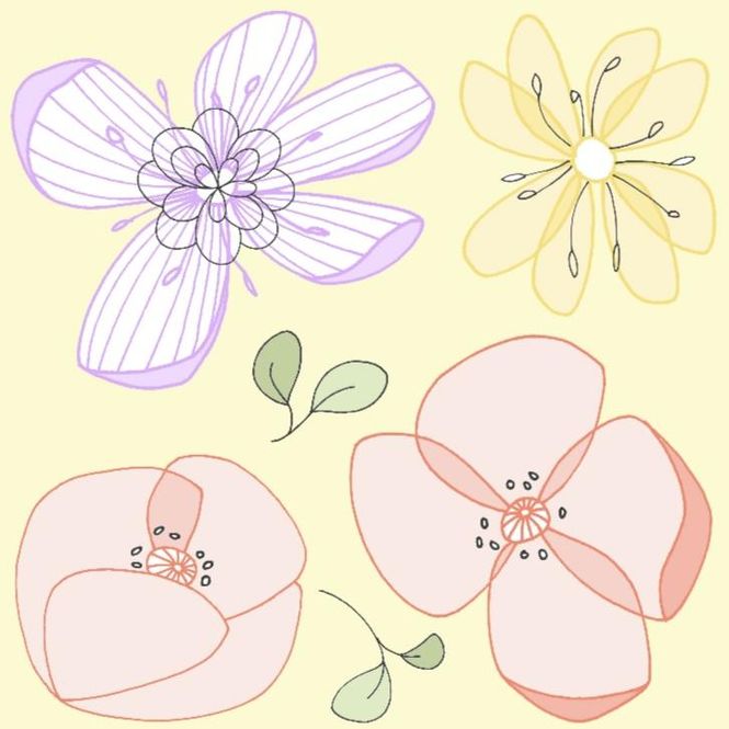 Hovedbilde Hygge Flower power 20 pk servietter