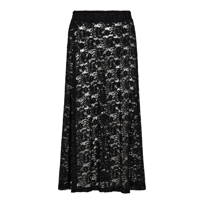 Hovedbilde LACY LONG SKIRT - BLACK