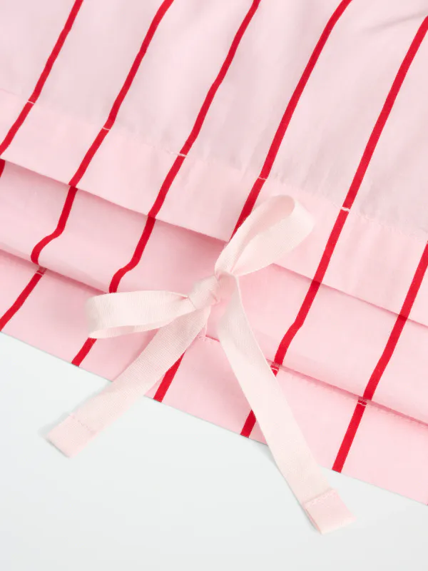 percale linen set babypink and skipatrol 140 x 200 cm