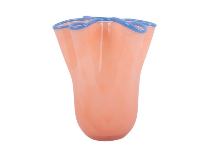 Hovedbilde Vase ruffles oransje blå