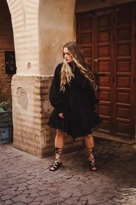 Hovedbilde cotton ranch dress black