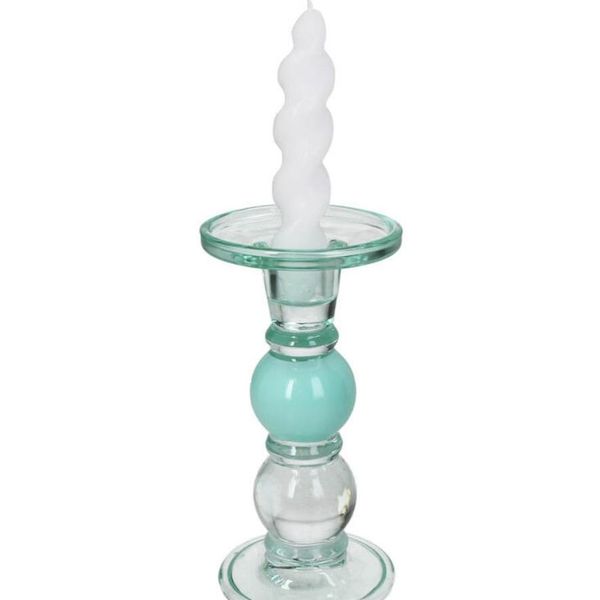 Hovedbilde turkis lysestake stor