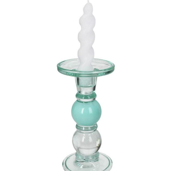 Hovedbilde turkis lysestake stor