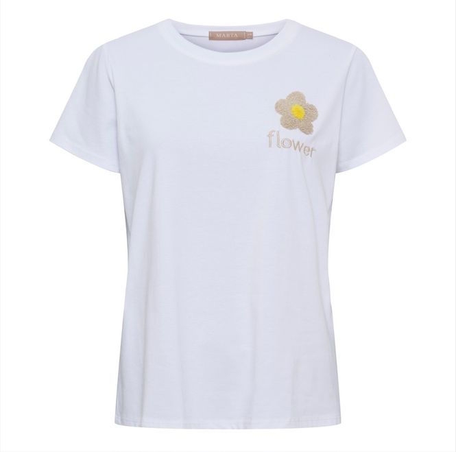 Hovedbilde Beige flower t-shirt
