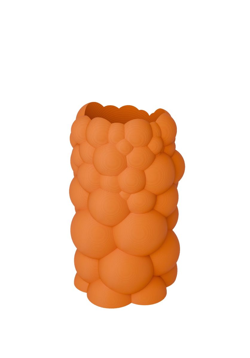 Bubble vase liten sunrise orange