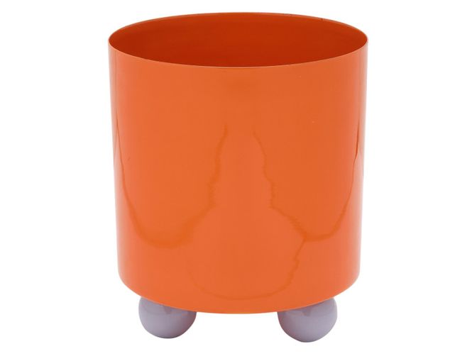 Hovedbilde plant pot brigt orange purple medium