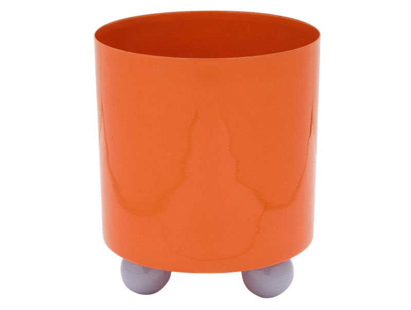 plant pot brigt orange purple medium