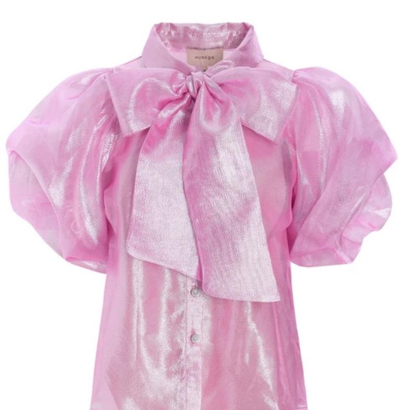 Zinnia shirt hot pink