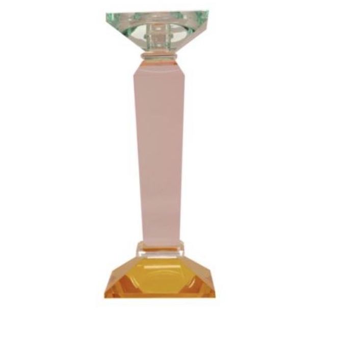 Hovedbilde Crystal holder yellow pink light mint liten